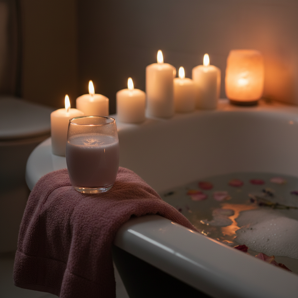 Bath ritual with Dovive magnesium